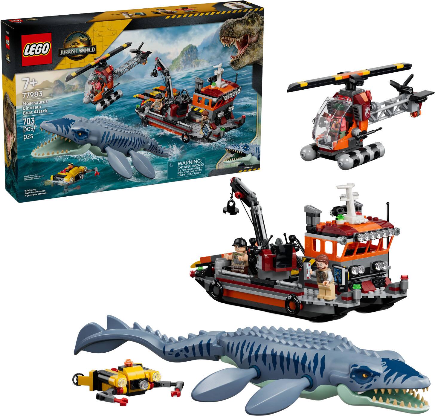 LEGO - Jurassic World Mosasaurus Dinosaur Boat Attack 77983