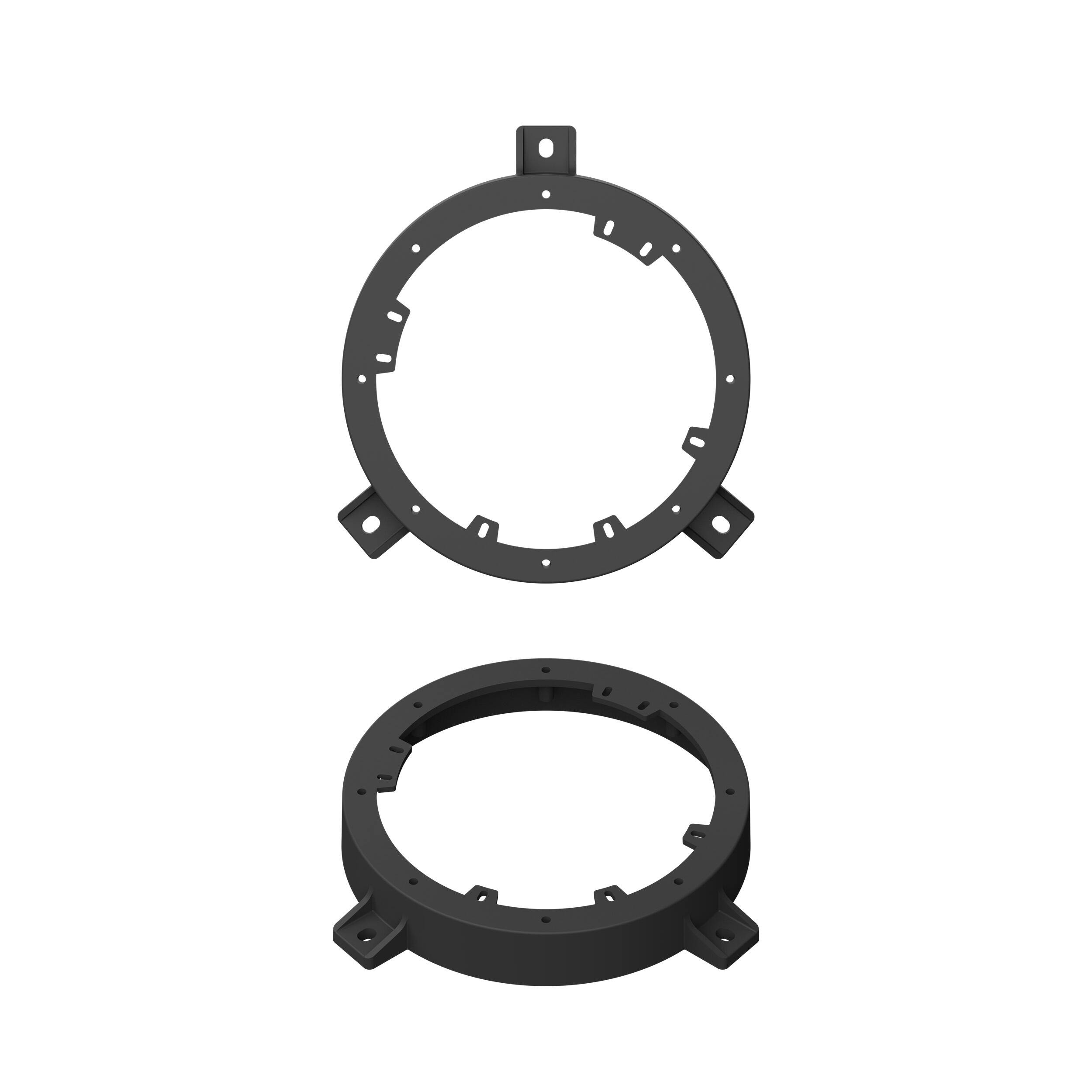 Alt View 11. Metra - Premium Speaker Adapter Plate for Select Saab Models 1994-2009 (2-Pack) - Black.