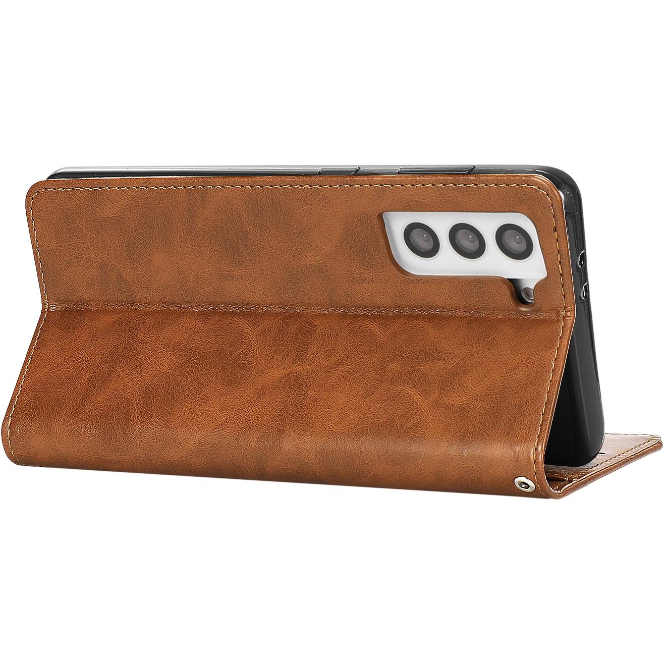 Alt View 12. SaharaCase - Folio Wallet Case for Samsung Galaxy S23 - Brown.