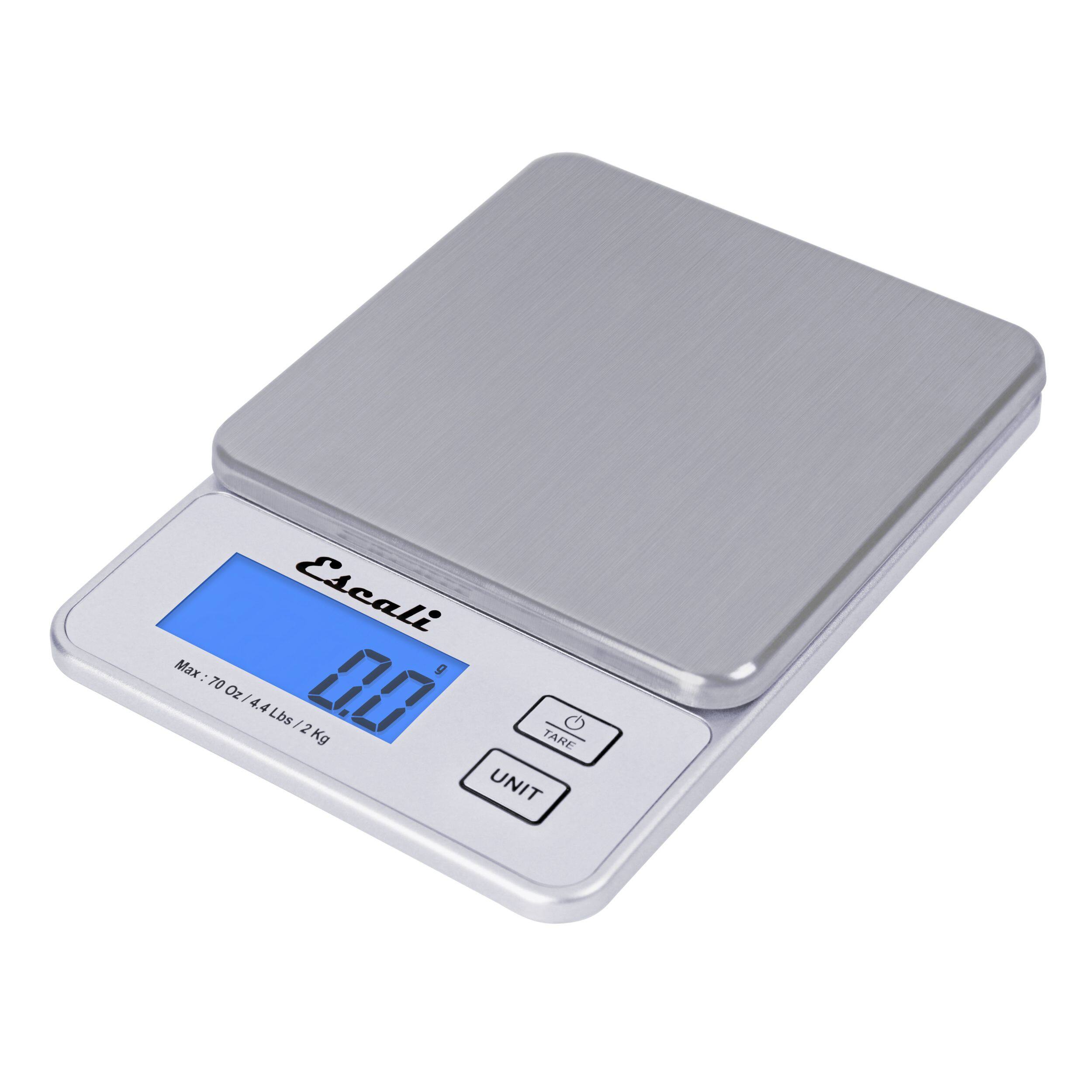 Escali Max: 70 Oz / 4.4 Lbs / 2 Kg TARE UNIT