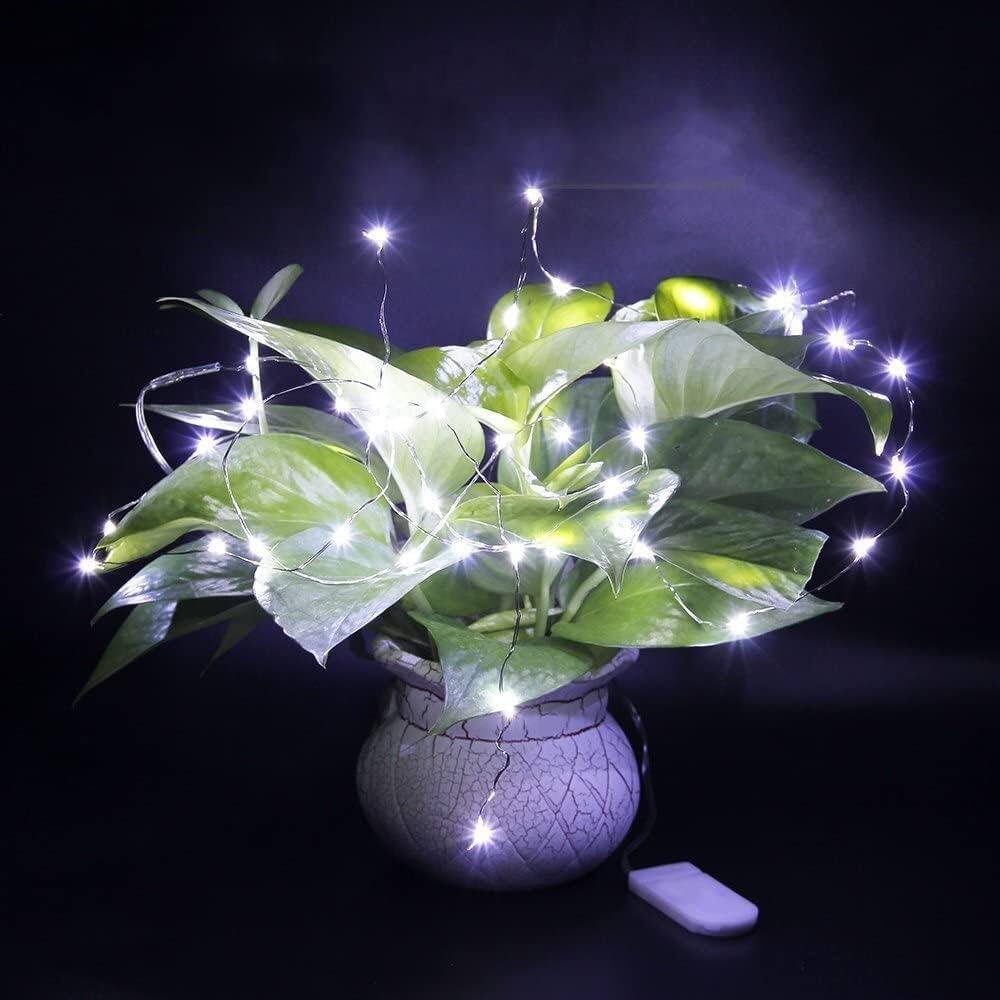Alt View 2. Schertz - 12 Pack Battery Fairy String Lights, 7FT 20 LED Waterproof Firefly Lights for Indoor/Outdoor Decor - Cold White.
