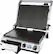 Left. Breville - the Smart Grill Indoor BBQ Grill and Sandwich Press - Brushed Stainless Steel.