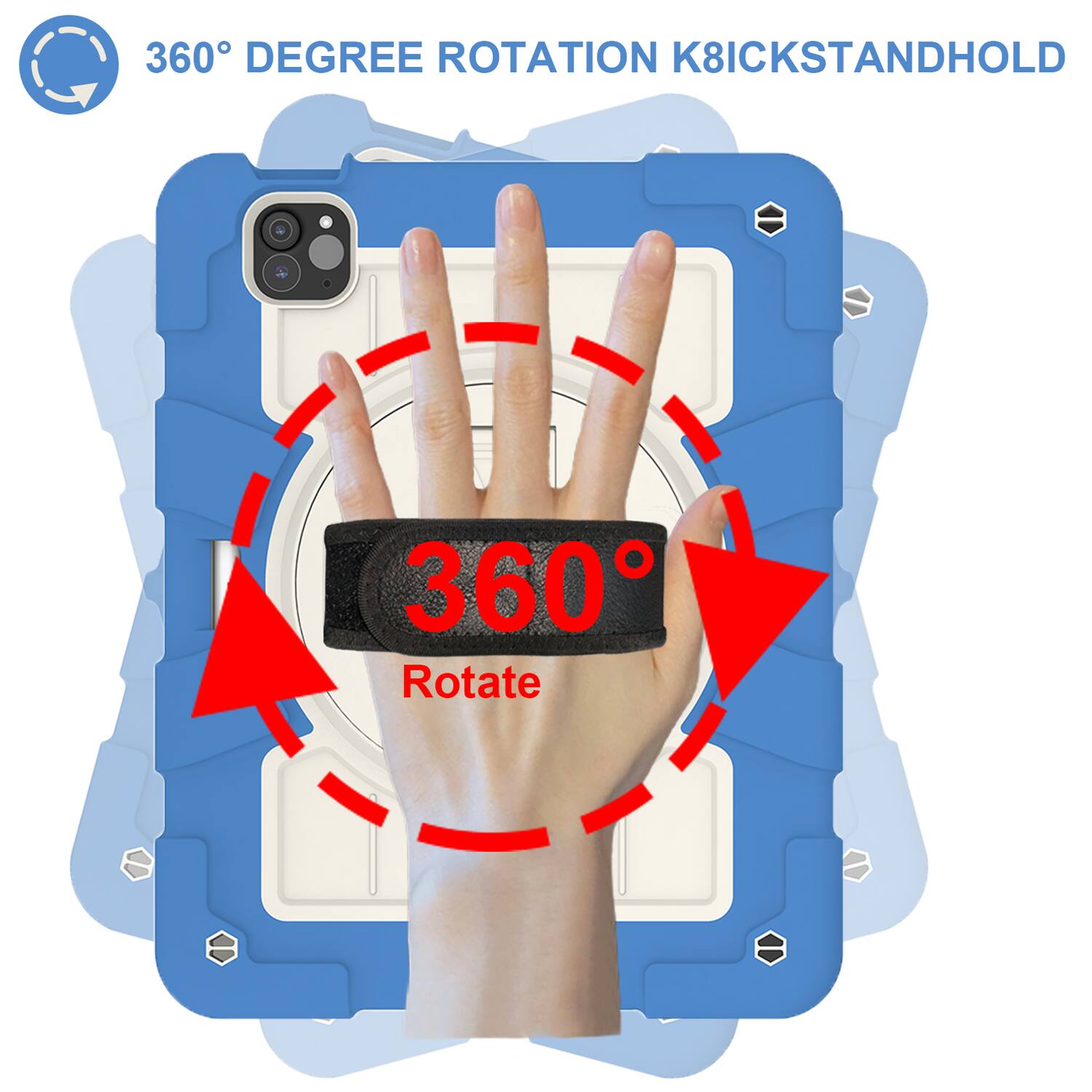 360° DEGREE ROTATION K8ICKSTANDHOLD  
360° Rotate