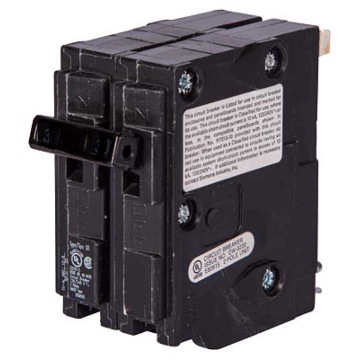 Siemens - 25 amps Standard 2-Pole Circuit Breaker