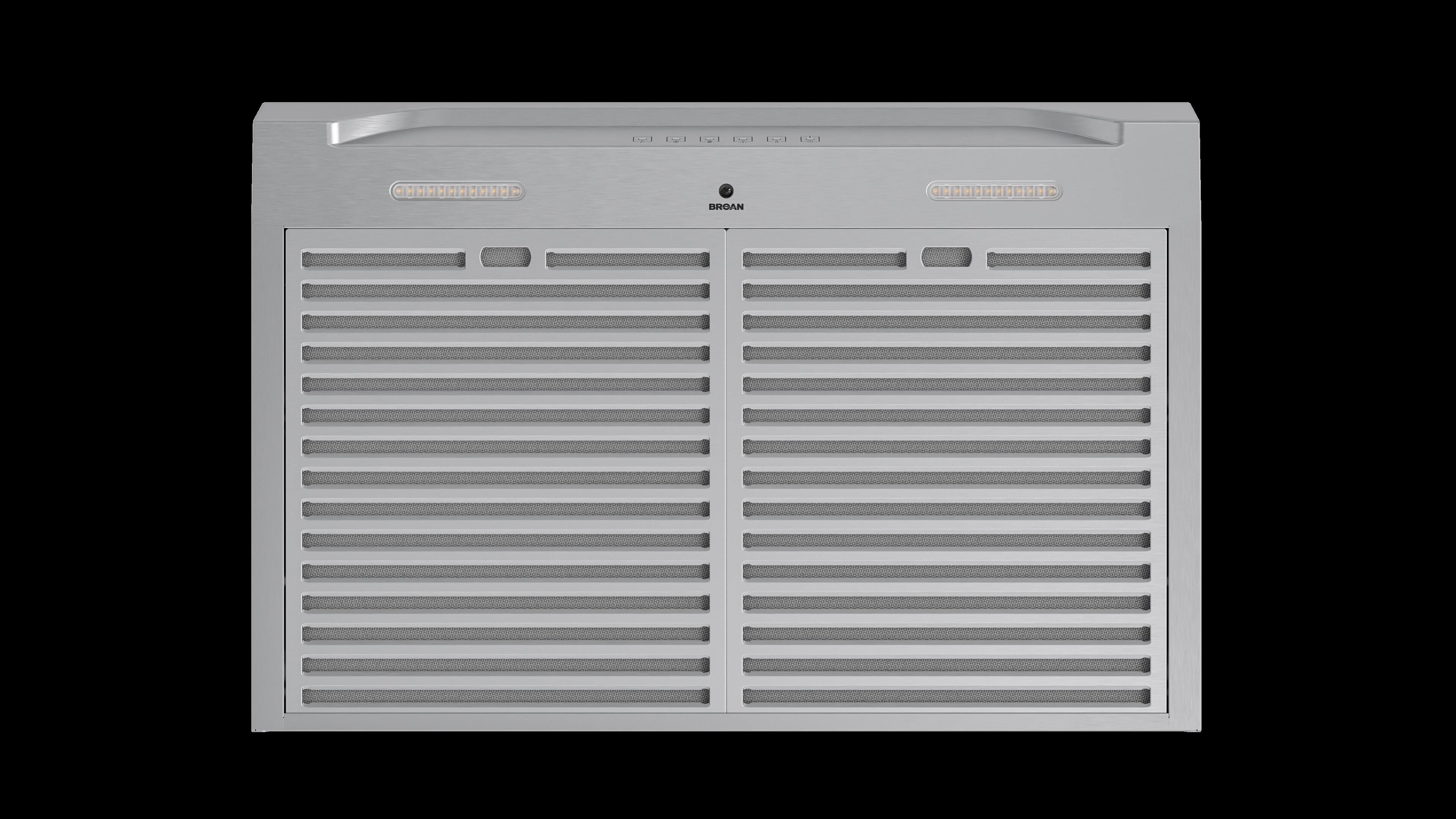 "Broan" is the brand of the air vent in the image. The text on the image reads "Broan EI1 + HEE H - TE BROAN CLELLLLLLLLD."