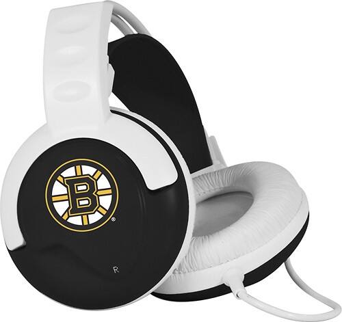 Front Standard. Pangea Brands - Fanjams Boston Bruins Over-the-Ear Headphones.
