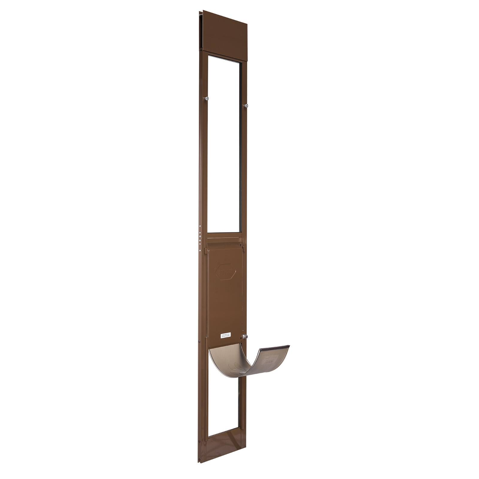 Alt View 5. VEVOR - Dog Door for Sliding Glass Door, 75 7/8 to 80 11/16 in Adjustable Height, Aluminum Alloy Frame with Rotating Hinges.