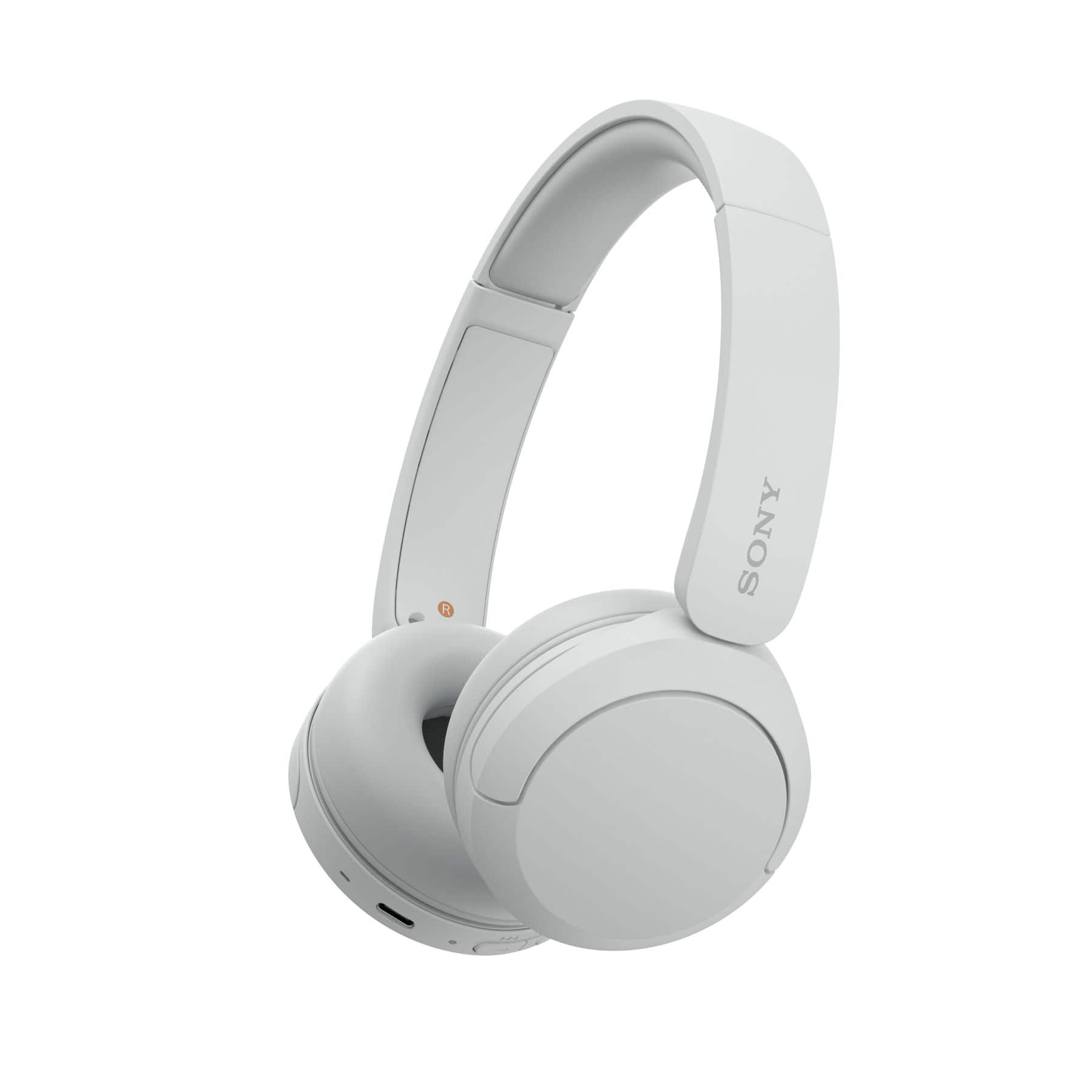 Front. Sony - WH-CH520 Wireless Headphone with Microphone - White.