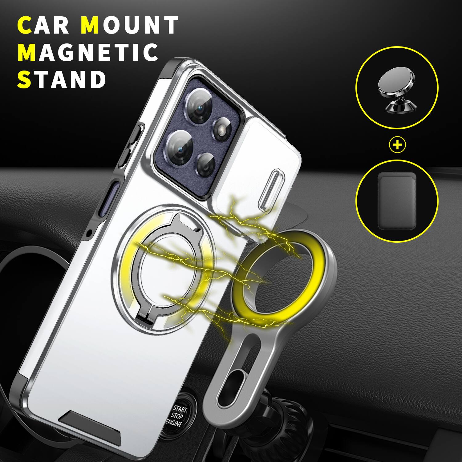 CAR MOUNT MAGNETIC STAND

START STOP ENGINE