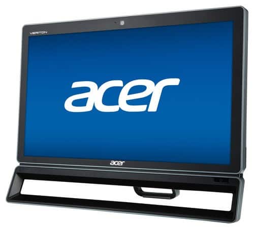 Front Standard. Acer - Veriton Z Series 21.5" All-In-One Computer - Intel Pentium - 4GB Memory - 500GB Hard Drive.