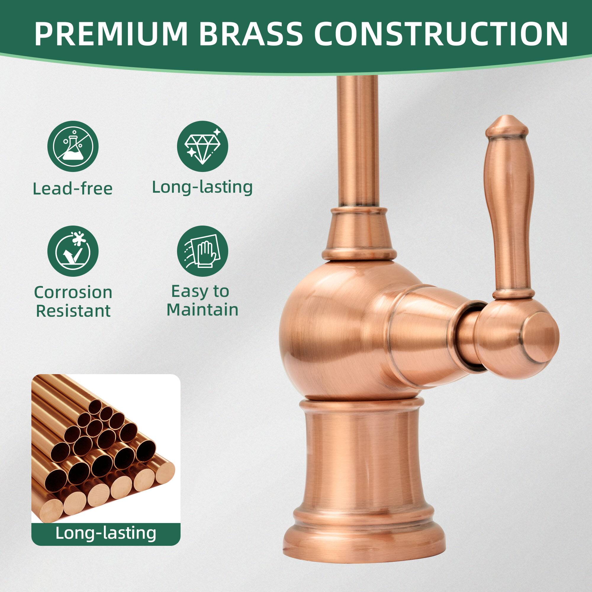 PREMIUM BRASS CONSTRUCTION

- Lead-free
- Long-lasting
- Corrosion Resistant
- Easy to Maintain

Long-lasting