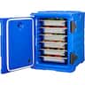 VEVOR - Insulated Food Pan Carrier, 95 Qt Hot Box for Catering, Food Box Carrier with Double Buckles, Front Loading Food Warmer - Blue