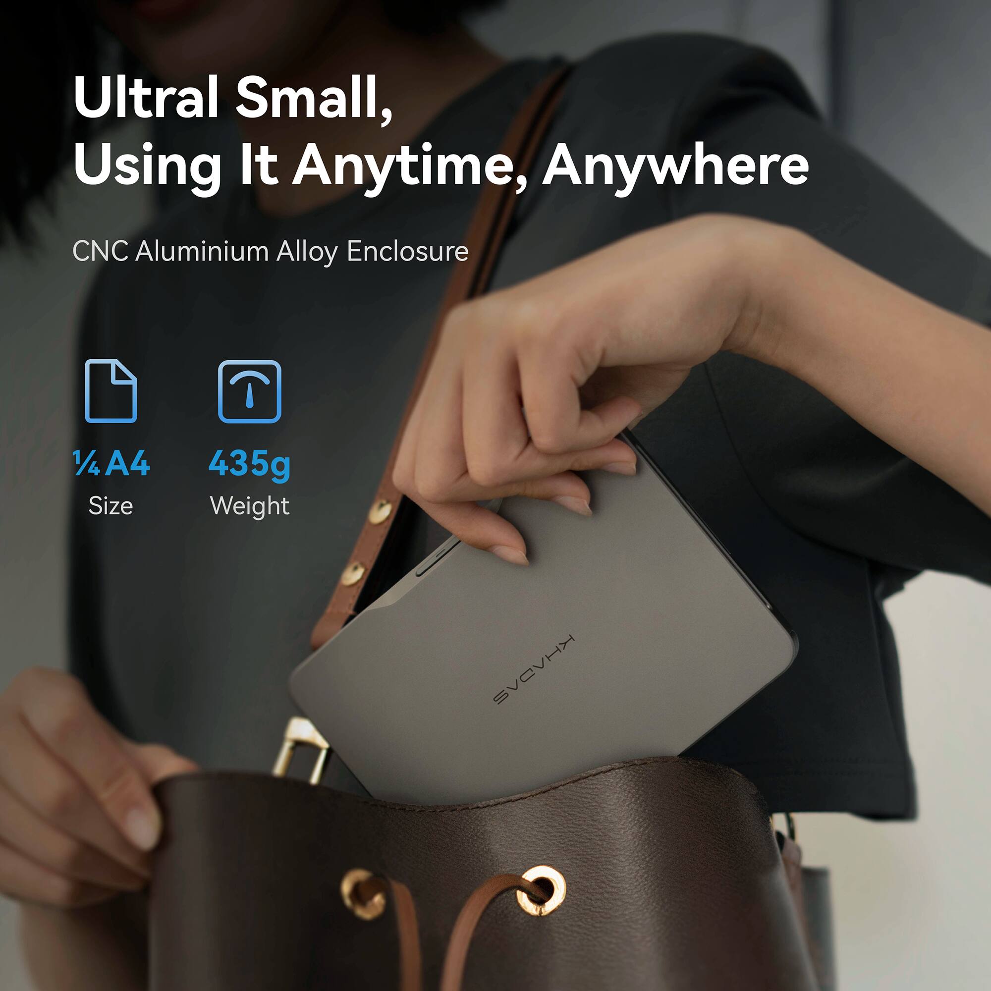Ultral Small, Using It Anytime, Anywhere CNC Aluminium Alloy Enclosure

1/4 A4 Size
435g Weight

KHADAS