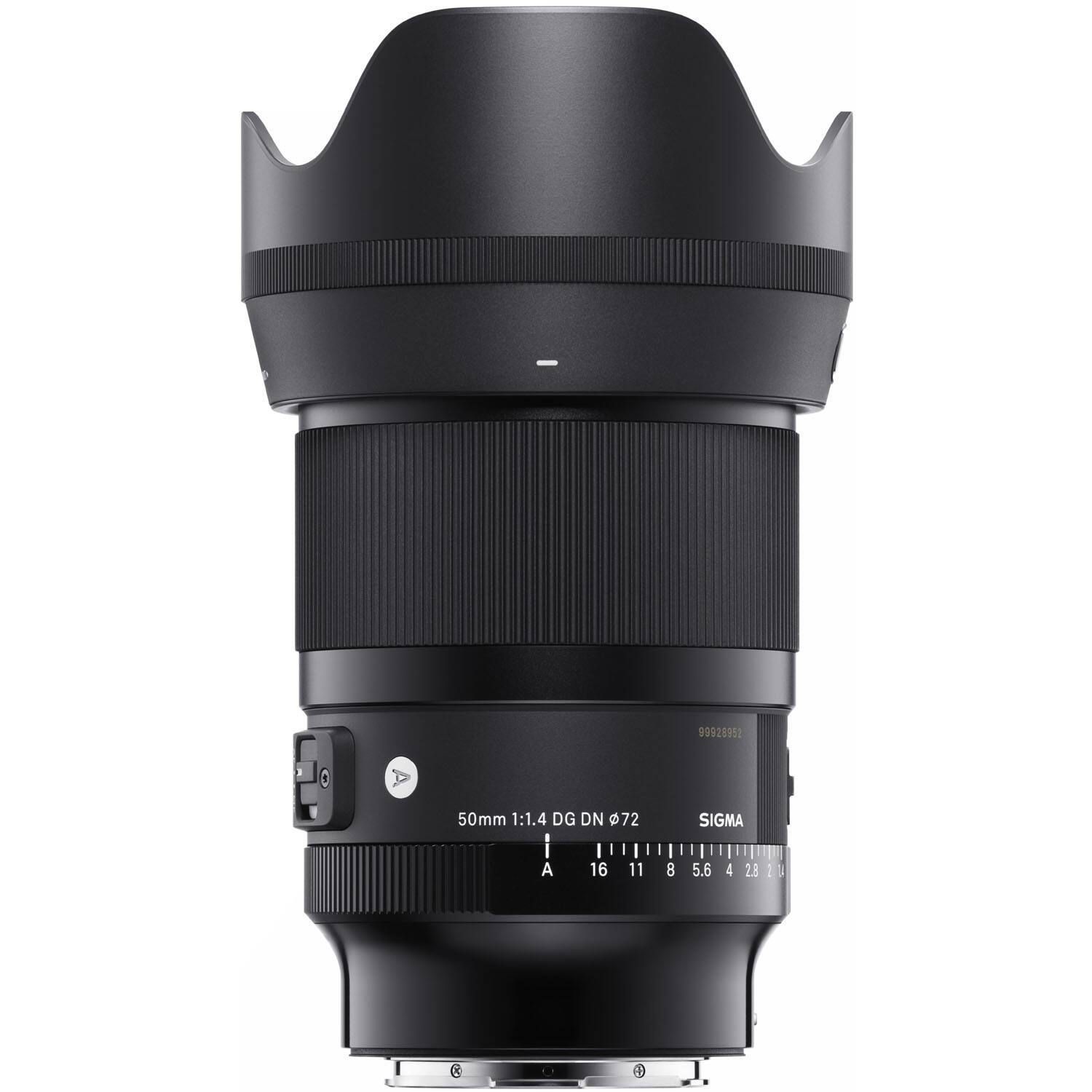 99928952  
50mm 1:1.4 DG DN 72  
SIGMA  
A 16 11 8 5.6 4 2.8