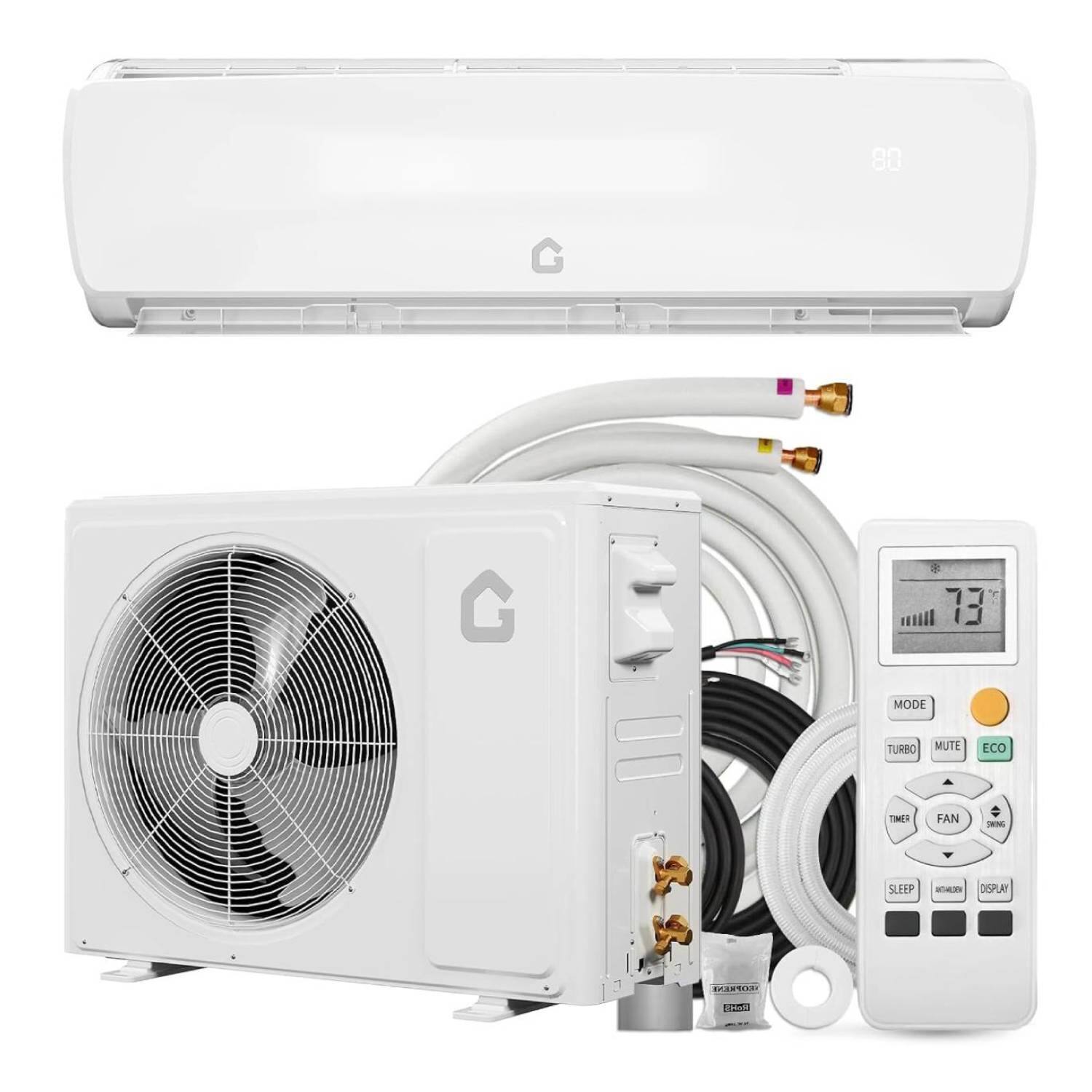 80 G C 73 MODE TURBO MUTE ECO TIMER FAN SLEEP IA DISPUAR PT