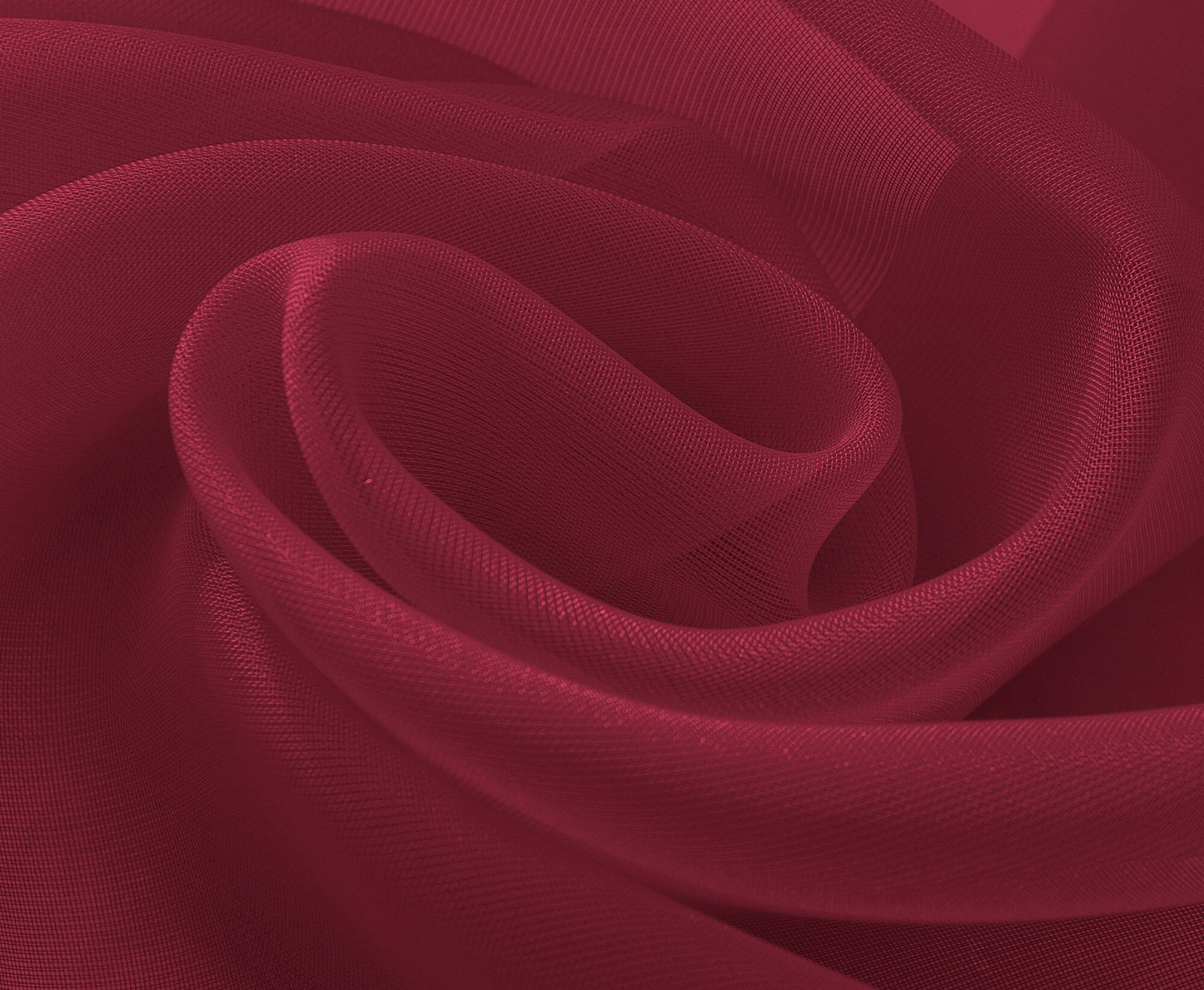 Left. RT Designers Collection - RT Designers Celine Sheer Rod Pocket Curtain Panel Pair - 55x90" Burgundy - Burgundy.