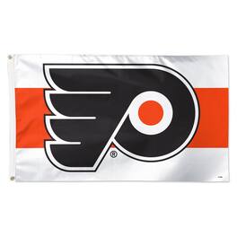 WinCraft - Philadelphia Flyers 3' x 5' Horizontal Stripe Deluxe Single-Sided Flag - White