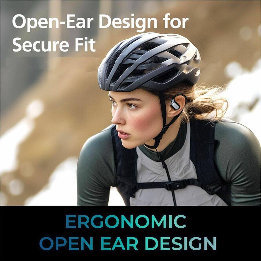 Open-Ear Design for Secure Fit

ERGONOMIC OPEN EAR DESIGN