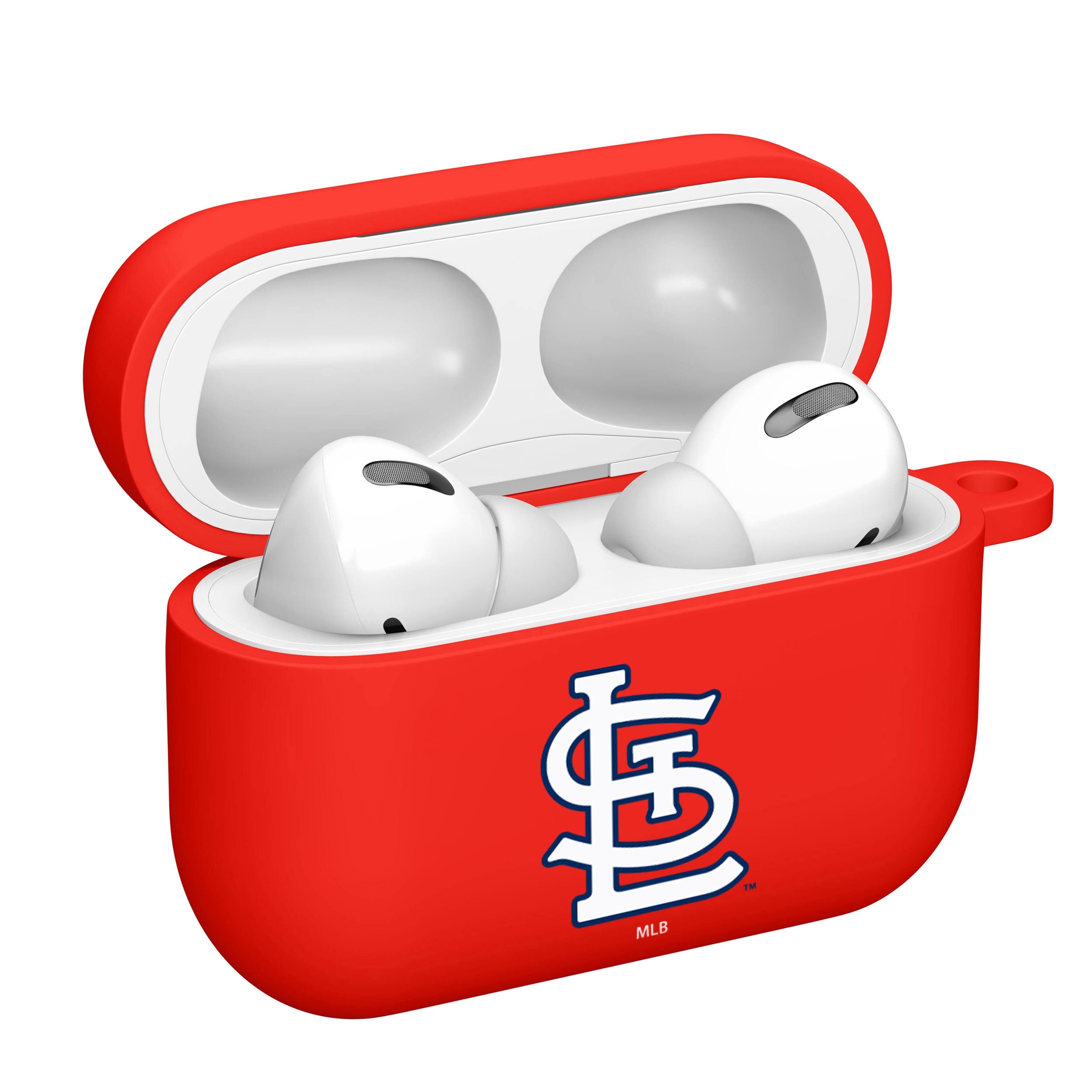 Alt View 1. Artinian - AirPods Pro Silicone Case Cover - Red.