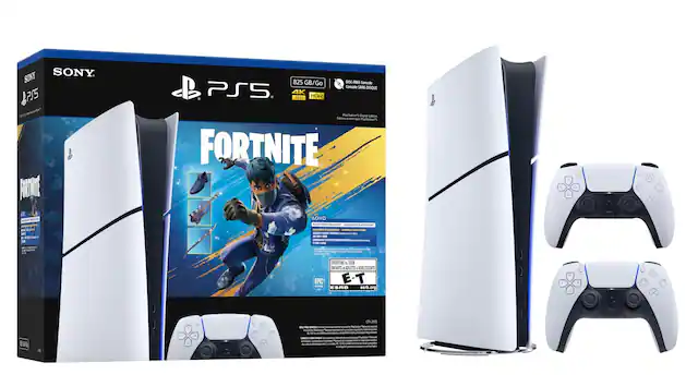 SONY PS5.
P15 FANTOIRE 825 GB/Go DISC-FREE Console SANS DISQUE PS5.
4K HDR
Fortnite
AOXO
PAISTATIEN
EVERYONE
TOUT PUBLIC
ADULTES ADOLESCENTS
ESRB esrb.org
X CF-2715