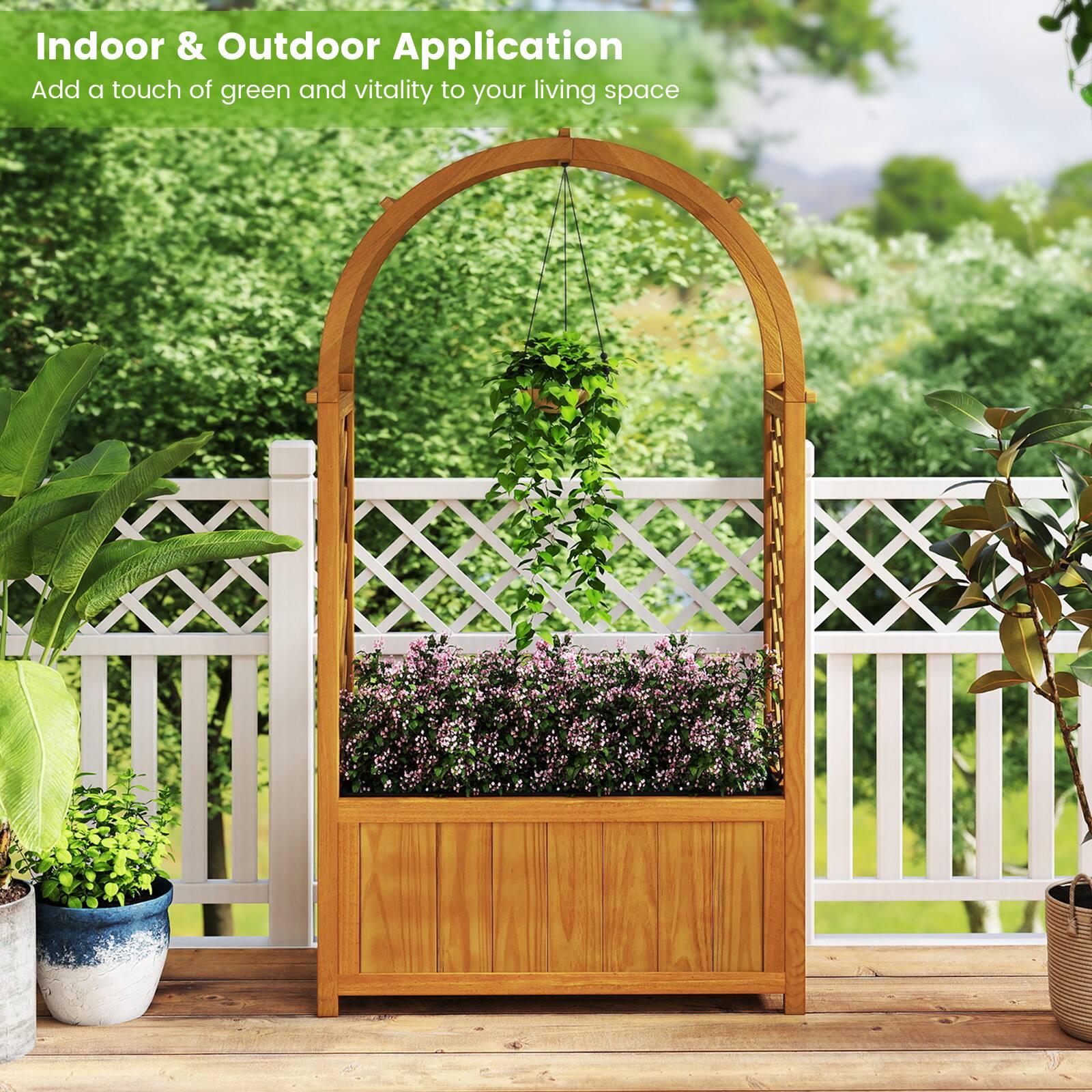 Indoor & Outdoor Application  
Add a touch of green and vitality to your living space