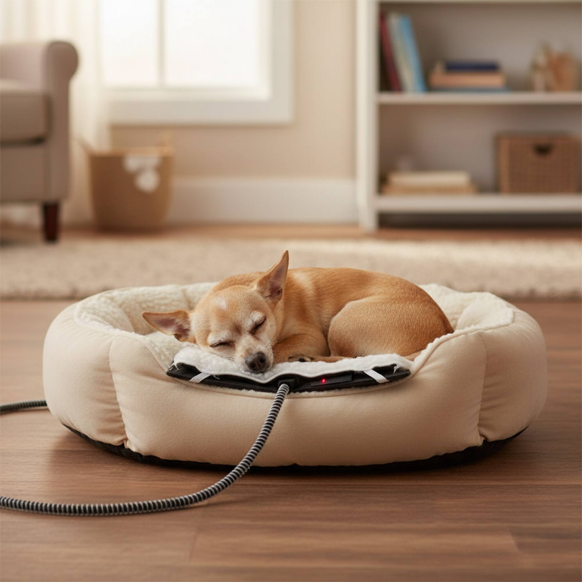 Alt View 4. Farm Innovators - Farm Innovators HM-60S Small Plastic Heated Pet Mat with Fleece Cover, 60 Watt - black.