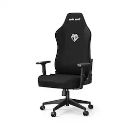 AndaSeat - MANA Gaming Chair - Ergonomic Game Chairs with Adjustable Armrest, Wide Computer Seat for Game & Work - Black Fabric