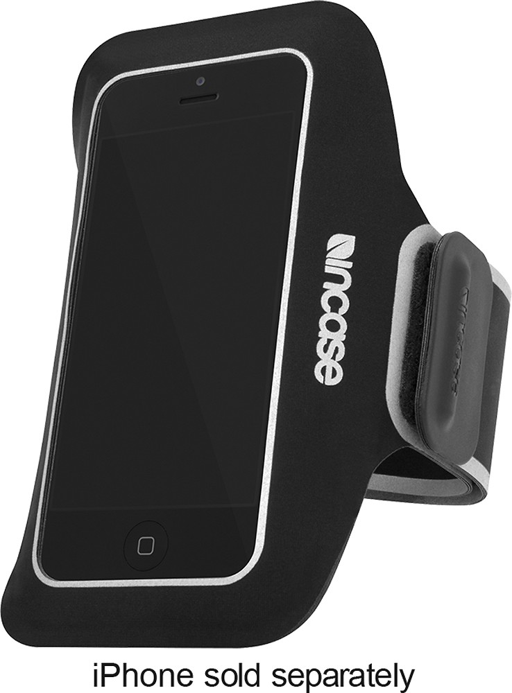 Best Buy: Incase Armband for Apple® iPhone® 5 and 5s Black/Silver CL69048