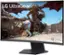 LG UltraGear is a brand of computer monitors that are designed to provide an immersive gaming experience. The image shows a large LG UltraGear monitor displaying a video game, with a dragon and a person visible on the screen. The monitor is placed on a stand, and the game appears to be set in a desert environment. The LG UltraGear brand is known for its high-quality displays and advanced features, making it a popular choice among gamers and professionals alike.