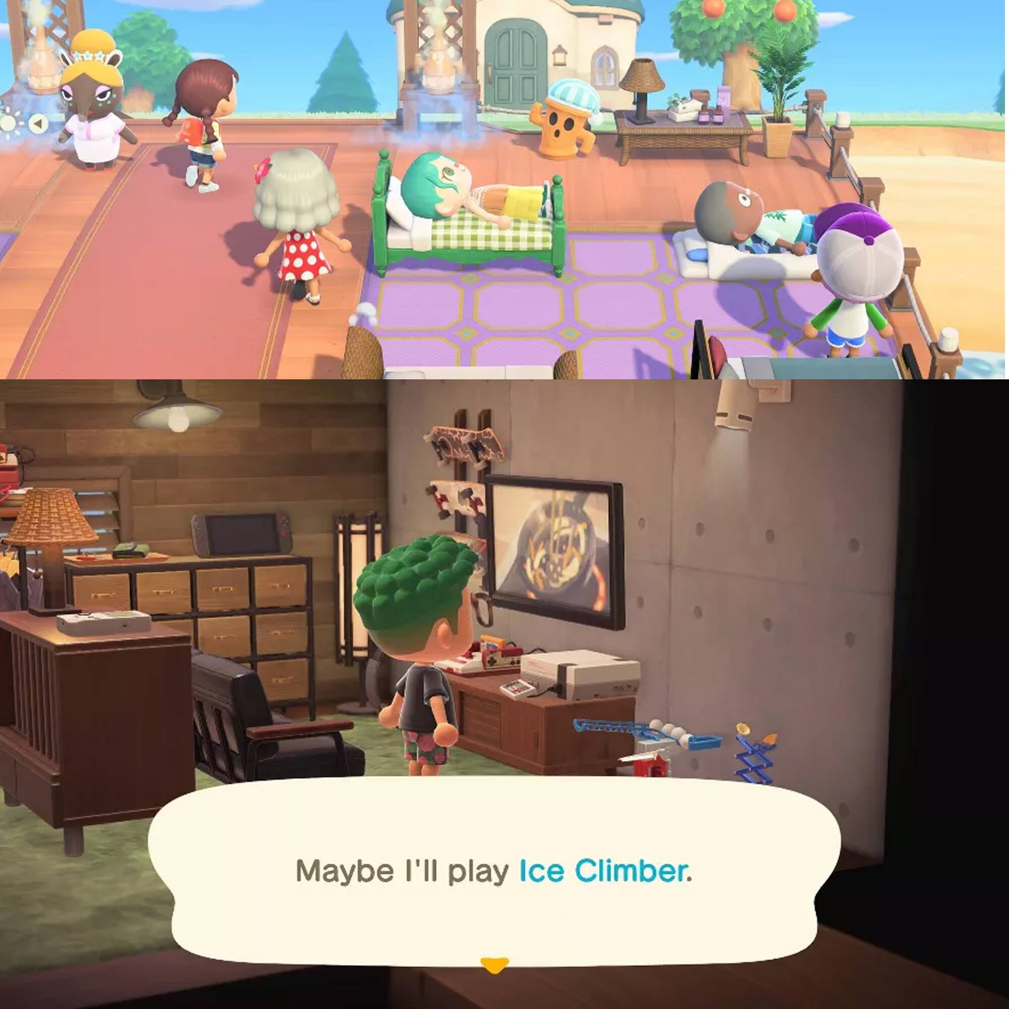 Maybe I'll play Ice Climber.