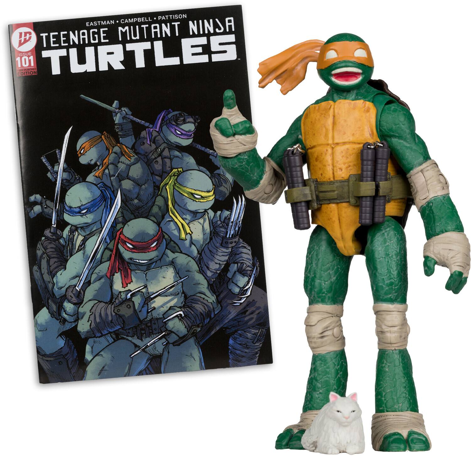 McFarlane Toys - Teenage Mutant Ninja Turtles - Page Punchers -Michelangelo 5" Action Figure With - COLLECTIBLES