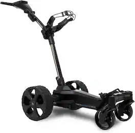 MGI - AI Navigator Halo Electric Golf Remote Control Push Cart - 40,000 Preloaded GPS Courses with 4" Touchscreen Display - Black