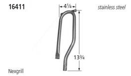 Music City Metals - MCM111641116 BURNER, CURVED PIPE, SS, 13.75 X 4.25