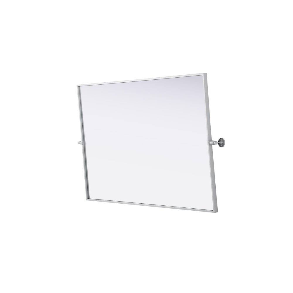 Alt View 3. Elegant Kitchen and Bath - Amoura 48X30 Pivot Mirror In Silver - Silver.