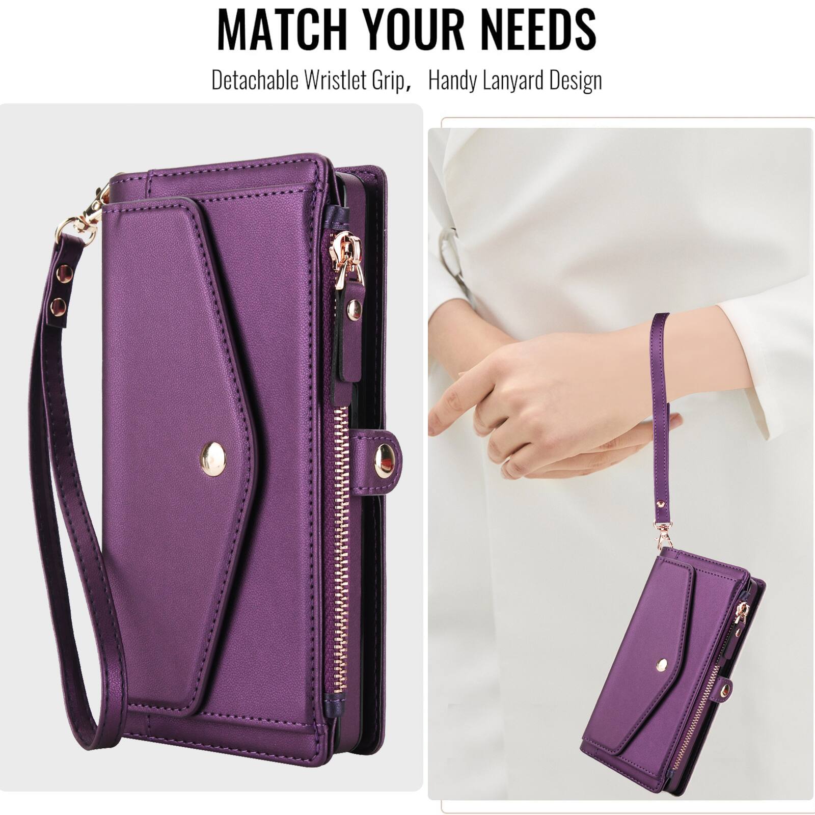 MATCH YOUR NEEDS  
Detachable Wristlet Grip, Handy Lanyard Design