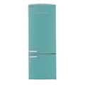 Unique Appliances - 28 in. Wide Classic Retro 16.7 cu.ft Bottom Freezer Counter Depth Refrigerator - Ocean Mist Turquoise