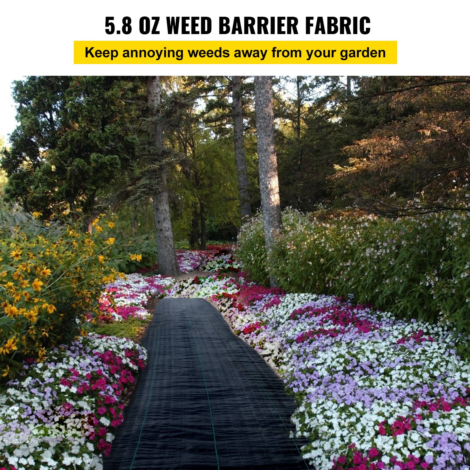 5.8 OZ WEED BARRIER FABRIC
Keep annoying weeds away from your garden
