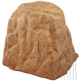 Sunnydaze - Artificial Polyresin Landscape Rock with Stakes - Sand