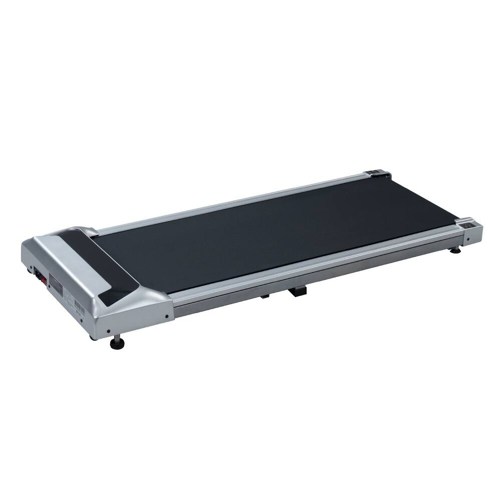 Alt View 7. Loheer - Loheer 2.5HP Under Desk Treadmill, Portable Walking Pad for Home & Office, Compact Running Machine with Remote, Silver - Silver.