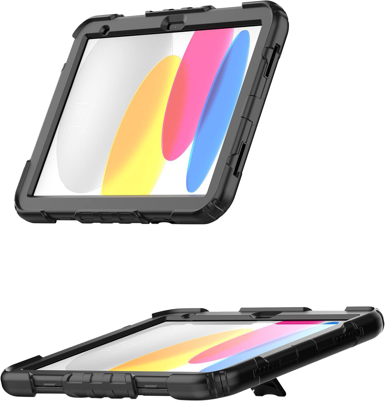 Alt View 13. SaharaCase - Raider Series Heavy Duty Kickstand Case for Apple iPad 11'' (A16) and 10.9" (10th Gen) - Black.