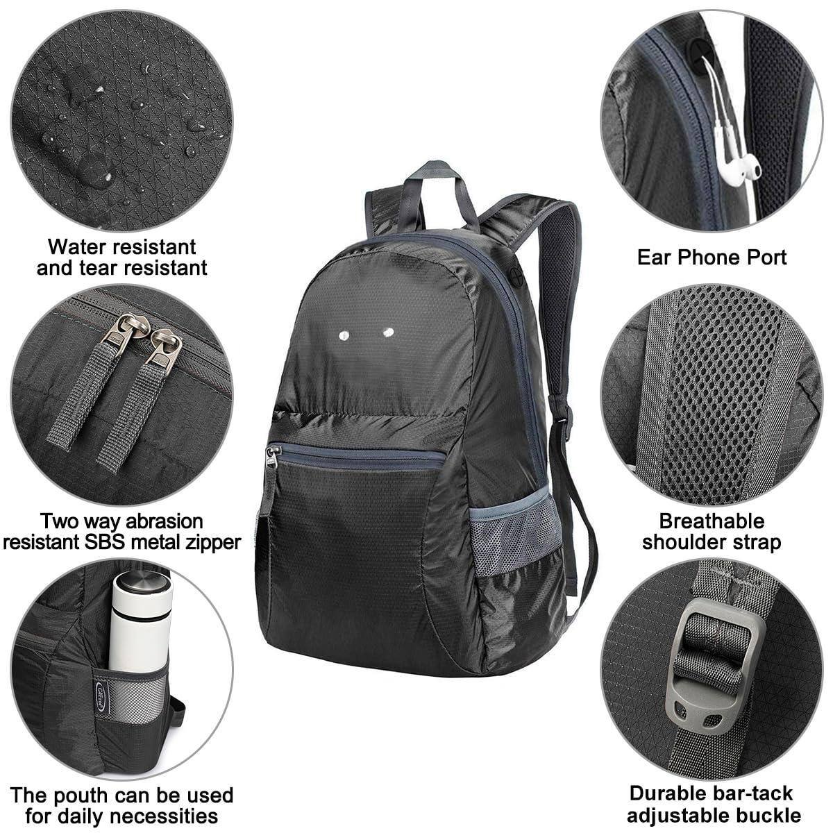Cozy Serene 20l Lightweight Packable Backpack Travel Hiking Daypack ...