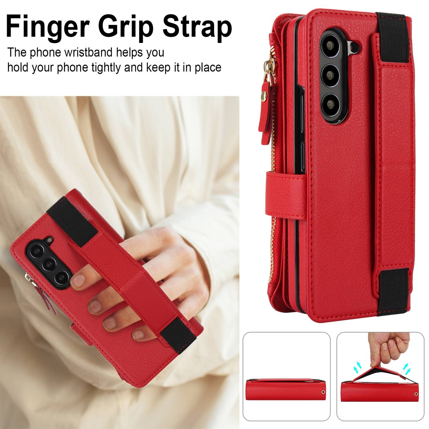 Finger Grip Strap

The phone wristband helps you hold your phone tightly and keep it in place
