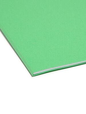 Alt View 4. Smead - Smead File Folder, Reinforced Straight-Cut Tab, Legal Size, Green, 100/Box  (17110) - Green.