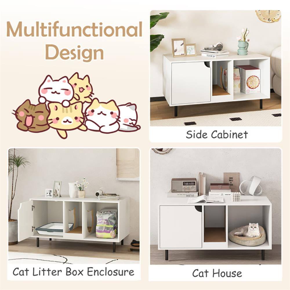 Multifunctional Design

Side Cabinet

Cat Litter Box Enclosure

Cat House