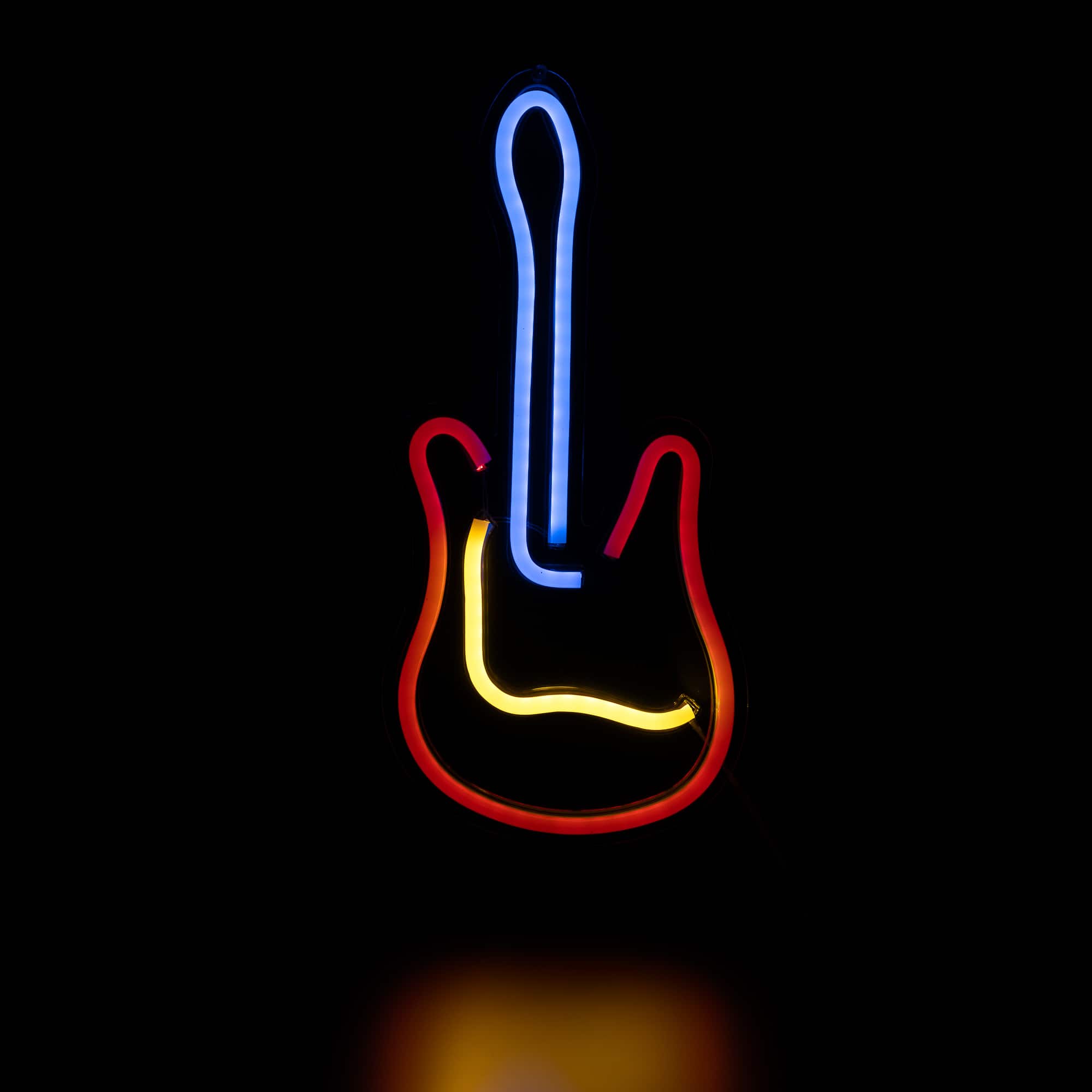 Northlight - LED Guitar Neon Lighted Wall Art - 15.75" - Blue