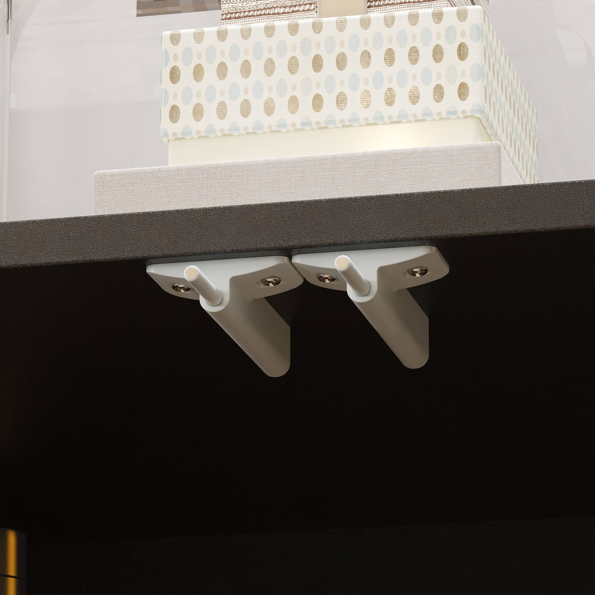 Alt View 8. FUFU & GAGA - FUFU&GAGA Marble - Patterned Sideboard & Accent Table: High - End Storage with Glass Doors for Living Room - Black.