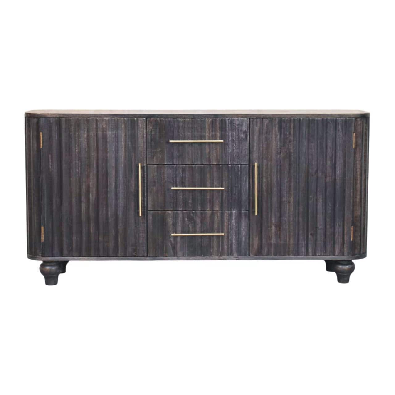 Artisan Furniture - Solid Wood Savoy Sideboard - Carbon Ash