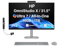 HP OmniStudio X 31.5" / Ultra 7 / All-In-One 16GB/1TB IPS Bluetooth 5.4 Wi-Fi 6E SuperCLEAR
