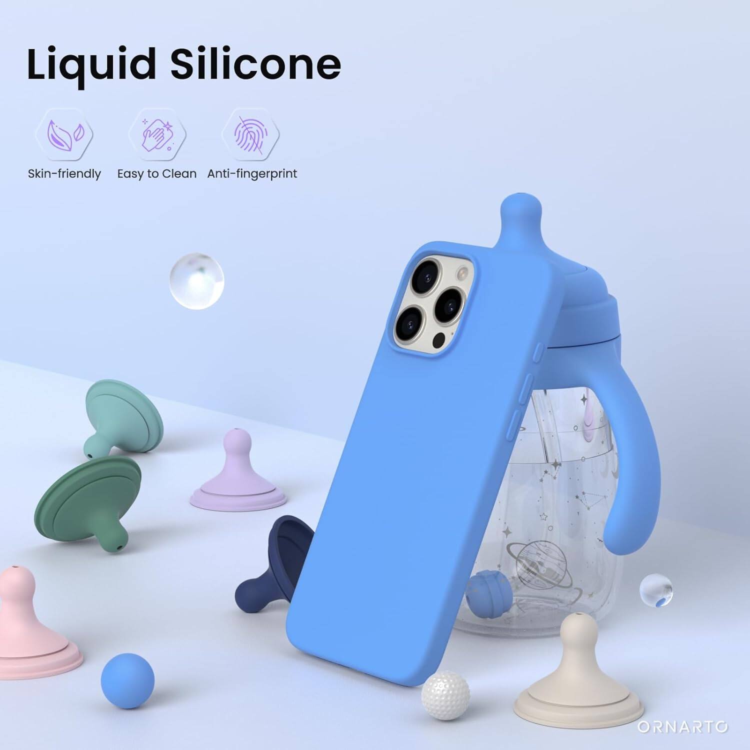 Liquid Silicone Skin-friendly Easy to Clean Anti-fingerprint ORNARTO