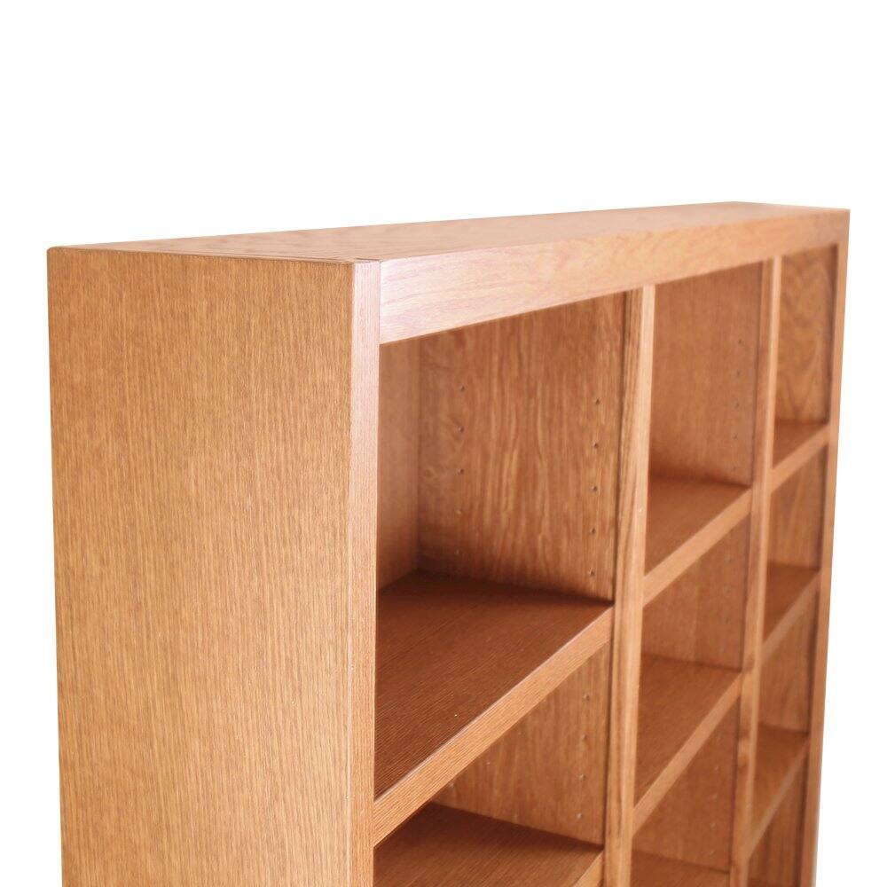 Back. Concepts in Wood - 72 x 84 Wall Storage Unit Dry Oak Finish - Brown.